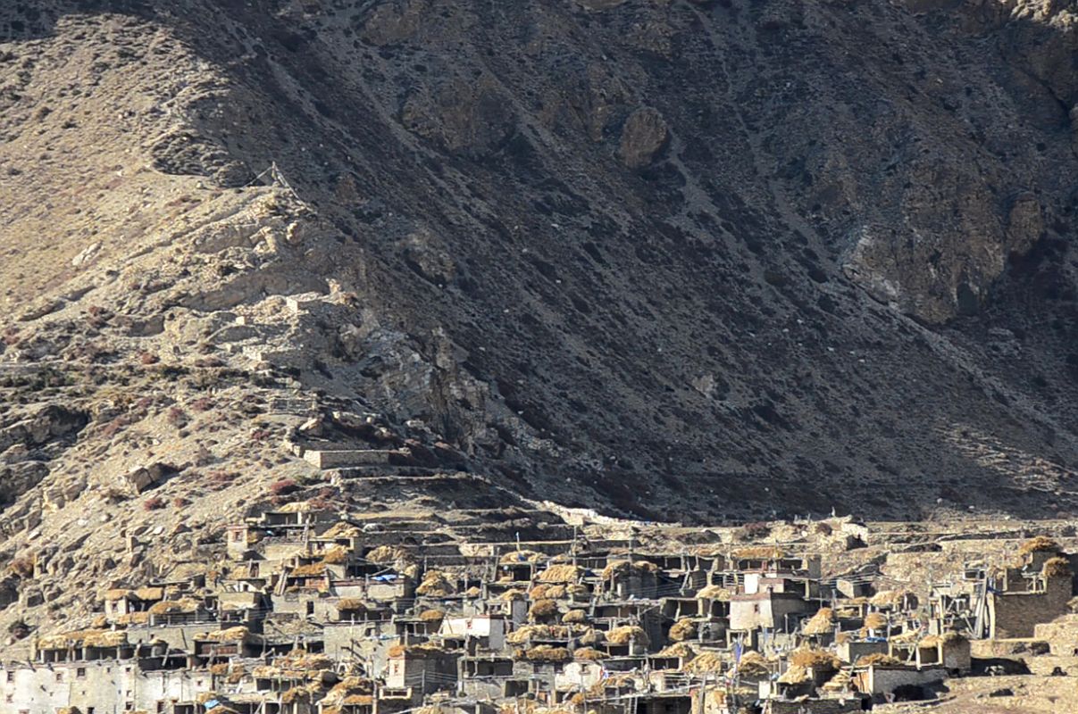 05 Nar Village Nestled Below A Ridge 